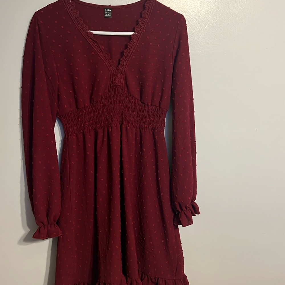 Sz M SHEIN smocked waist dress